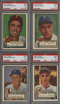 1952 Topps "High Numbers" PSA VG+ 3.5 Collection (4 Different)